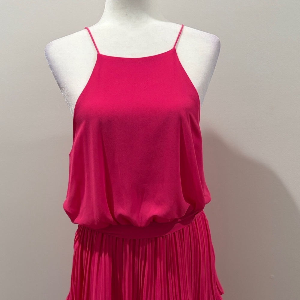 She and Sky Fuchsia Tiered Midi Dress - Picture 3 of 4